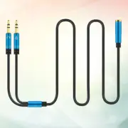 Audio Cable Adapter Microphone Headphone Splitter for Pc Headset