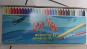 NIP NEW RARE ARTISTS COLOURS NEOCOLOR II CARAN DACHE SWISS 30 ARTIST'S CRAYONS