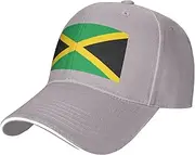 [SSIULUS] Flag of Jamaica Casquette Cap Hats,Trucker,Baseball Cap with Snapback,Perfect for Summer,Golf
