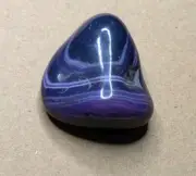 Purple Agate White Banding Polished Natural Stone Grade A Gem ~2.5cm