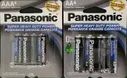 Panasonic AAA and AA Batteries Remote Control Heavy Duty, Alkaline 4PK, Select T