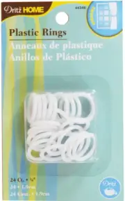 Dritz 44346 Plastic Rings 3/4" 24/Pkg-White