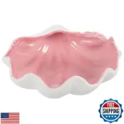 Garneck Shell Shape Jewelry Dish Tray - Ceramic Shell Candy Server Bowl - Mul
