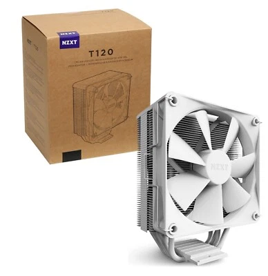 NZXT T120 CPU Cooler Conductive Copper Pipes Fluid Dynamic Bearings Intel /AMD
