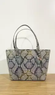 $345 BRAHMIN Medium Asher Spellbound Solid Melbourne Genuine Leather Tote