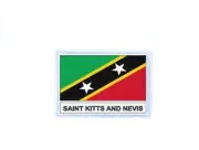 Patch badge iron on glue flag country SCN saint st kitts and nevis