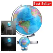 11-Inch Rotating World Globe with Constellation Map & Night Light Functionality