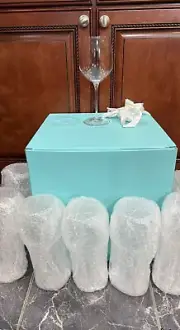 Tiffany & Co. Red Wine Crystal Glasses - Set Of 6 - New In Box - Includes Bag