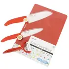 Kyocera Knife, Peeler and Chopping Board Set of 4 - RED