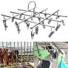 Clothes Drying Hanger Foldable Sock Hanger with 20 Clips Laundry Drying Rack❂