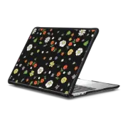 MacBook Air 13-inch (M2 - M4) Impact Case Flower Power Black Macbook Case by Martina Martian