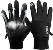 [Generic] Winter Gloves for Women, Warm Touchscreen Gloves, Windproof Warm Gloves for Phones, Elastic, Fleece Lined Full Finger Gloves with Thermal Soft Lining