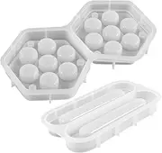 KONTONTY Dice Casting Molds Hexagon Dice Box Resin Molds with Lid Versatile for Dice Holder and Decorative Pieces