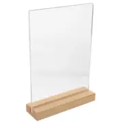 T-shaped Sign Display Stand Table Top Menu Holders Poster for Tables Office