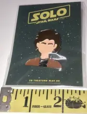 A Star Wars Story Promo Pin NEW Han Solo Harrison Ford Disney George Lucas