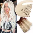 BALAYAGE Clip In Hair Extensions 100% Remy Human Hair Extensions Full Head WeftS