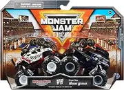 Monster Jam, Official Monster Mutt Dalmatian Vs. Mohawk Warrior Die-Cast Monster Trucks, 1:64 Scale, Kids Toys for Boys Ages 3 and up