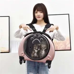 《吉米寵物》預購商品 台灣出貨 寵物行李箱 四輪 寵物拉桿背包 寵物拉桿車  寵物拉桿車 寵物外出籠  寵物雙肩背包