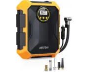 AstroAI Tyre Inflator 12V DC Portable Air Compressor, Car Accessories, Auto Tyre Pump 100PSI with LED Light, Digital Air Pump for Car Tyres Bicycles Other
