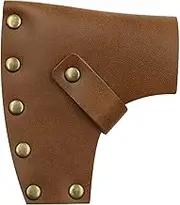 Axe Cover - Rustic Leather Axe Head Sheath | Portable Axe Head Cover with Metal Snap Camping Hunting Accessories 4*9*10.5cm/1.57*3.54*4.13 inch