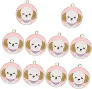 Totority 10pcs Dog Id Tags: Sturdy Metal Name Tags for Pets - Collar Charms for Dogs - Puppy Decorative Pendant for Easy Recognition