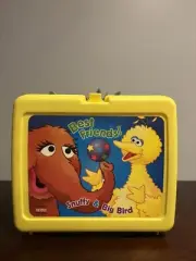 Sesame Street Lunch Box W/ Thermos Snuffy & Big Bird Best Friends Vintage ~ New