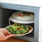 Microwave Oven Tray Holder Steamer Rack Foldable Design Steam Shelf for Kitchen
