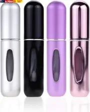 Portable Mini Refillable Perfume Atomizer Bottle Spray, Scent Pump Case for Trav