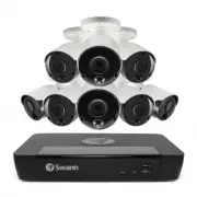 Swann NVR16-8580 16CH 4K 2TB 8x NHD-885MSB 4K 8MP POE Camera SWNVK-1685808 $2999