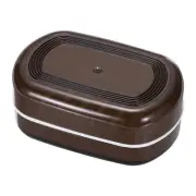 Travel Soap Case, Shampoo Bar Holder Portable Leakproof Container Brown