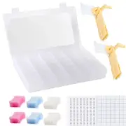 Embroidery Floss Organizer Box Tools - Bobbin Winder, 1 Removable 36 Compartm...