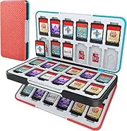 HEIYING Game Card Case for Nintendo Switch&Switch OLED,Customized Pattern Switch Lite Game Card Case with 48 Game Card Slots and 24 Micro SD Card Slots.