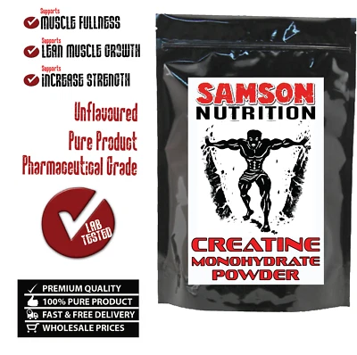 250g Pure Creatine Micronised Monohydrate Powder, Unflavoured, Samson Nutrition