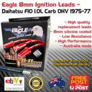 Eagle 8mm Ignition Spark Plug Leads fit 4cyl Daihatsu F10 1.0L Carb 1975-77 Red