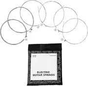 NUOYAQI 6Pcs Guitar Strings Electric Guitar Strings Includes 6 Strings Kits, 009-.042 Full Set Nickel Wound for Electric Guitar, 26*20*8cm, As the Pic Show