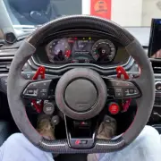 Alcantara carbon steering wheel for Audi S3 S4 S5 A3 A4 A5 RS3 A8 RS7 RS6 2010+ (for: Audi)