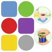 6 Pcs Jar Opener Gripper Pads Rubber Bottle Openers for Weak Hands