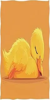 RPLIFE Yellow Duck Sleeping Beach Towels, Beach Towel Large Oversized