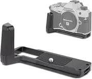Haoge HG-OM5 Camera Bracket Holder Hand Grip for OM System OM-5 fit Arca Swiss Kirk RRS Benro Quick Release Plate