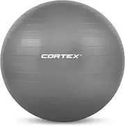 CORTEX Fitness Swiss Ball Pilates Yoga Stretch Workout Ball Exercise Ball 75cm - Grey
