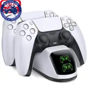Dual Fast Charger PS5 Game Controller Station Charging Cradle Dock LED Indicator