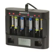 [TechBrands] Universal Fast Charger w/ LCD & USB Outlet (Ni-MH or Ni-Cd)