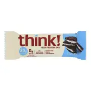 Think Products thinkThin High Protein Bar - Cookies and Creme - 2.1 oz - Case...