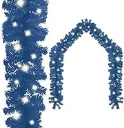 Generic Christmas Garland with LED Lights 10 m Blue,329193