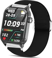 Compatible with TRAUSI Smart Watches Bands, Quick Release Stretch Elastics Nylon Adjustable Replacement Strap Accessories for Men & Women Compatible with TRAUSI TG08 1.83" HD Smart Watches