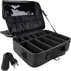 Travel Makeup Case 3 Layers Portable Makeup Train Case Cosmetic Bag Organizer St
