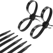 20 Pcs Heavy Duty Double Locking Zip Ties Disposable Plastic Cable Ties
