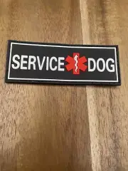 Service Dog Patch PVC Rubber High Grade Disability Handicap Military Police