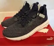 NEW Men's PUMA Enzo Beta Woven V3 Athletic Shoes Soft Foam Black-Size 12!