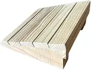 Portable NonSlip Wooden Threshold Ramp for Wheelchairs Cars Bikes and Pets 7.8 x 4.4in